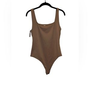 Aritizia Babaton Countour Thong Bodysuit - Deep Taupe Large